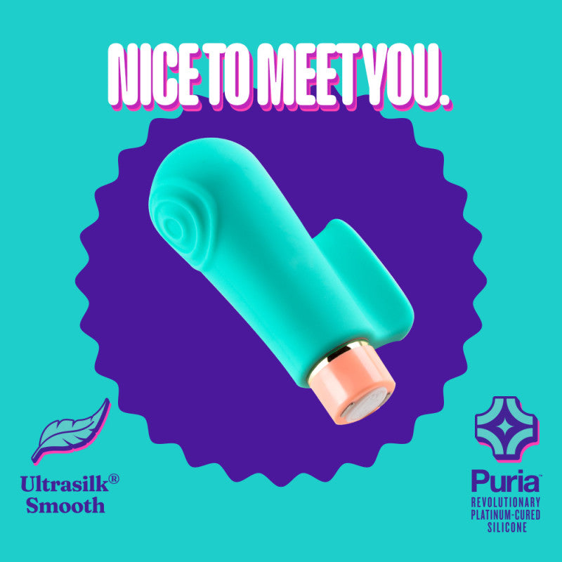 Aria Sensual Af Teal Usb Stimulator > Vibrators > Finger Vibrators