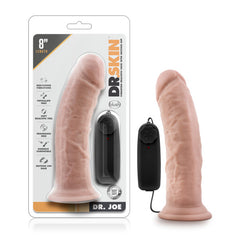 Dr Skin Dr Joe 8in Vibrating Cock with Suction Cup Vanilla