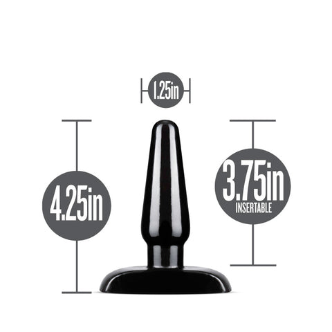 Blush Basic Small Anal Plug Tapered Black for New Sensations > Anal Range > Butt Plugs
