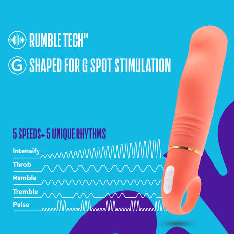 Aria Smokin' Af Coral 15.2 cm Vibrator Vibrators