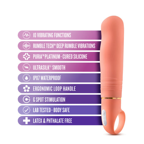 Aria Smokin' Af Coral 15.2 cm Vibrator Vibrators