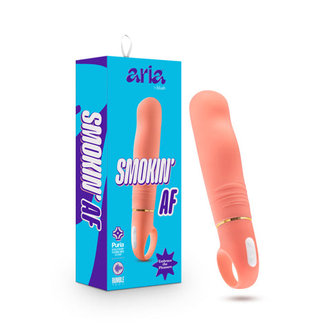 Aria Smokin' Af Coral 15.2 cm Vibrator Orange > Sex Toys For Ladies > G-Spot Vibrators