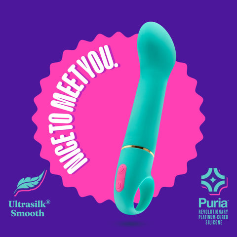 Aria Flirty Af Teal 16.5 Cm Vibrator > Sex Toys For Ladies > G-Spot Vibrators