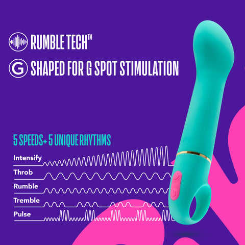 Aria Flirty Af Teal 16.5 Cm Vibrator Vibrators