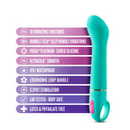 Aria Flirty Af Teal 16.5 Cm Vibrator > Sex Toys For Ladies > G-Spot Vibrators