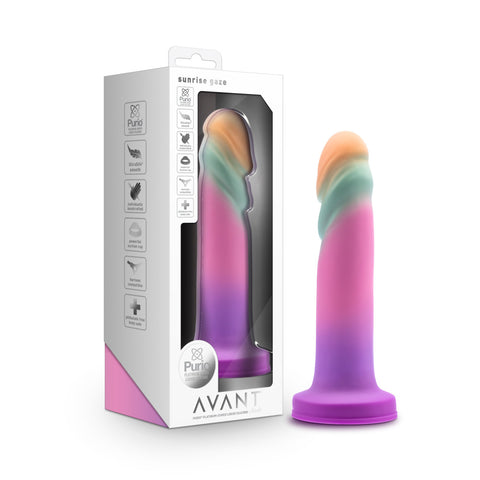 Avant Sunrise Gaze Sherbet 19 cm Harness Compatible Dildo Coloured > Dildos > Neutral Dildos