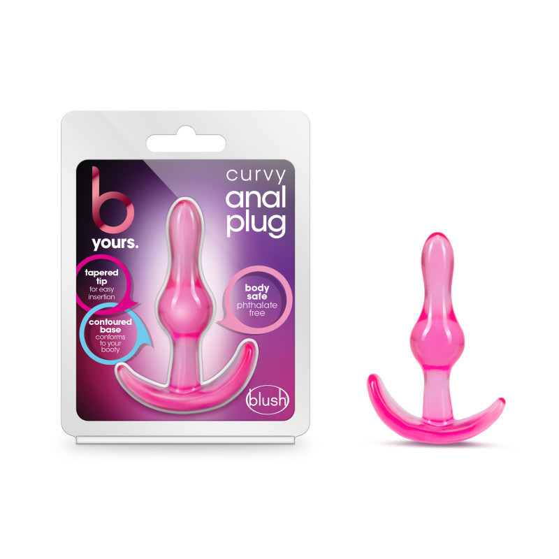 B Yours Curvy Pink Anal Plug Comfortable Tapered Design Pink > Anal Range > Butt Plugs