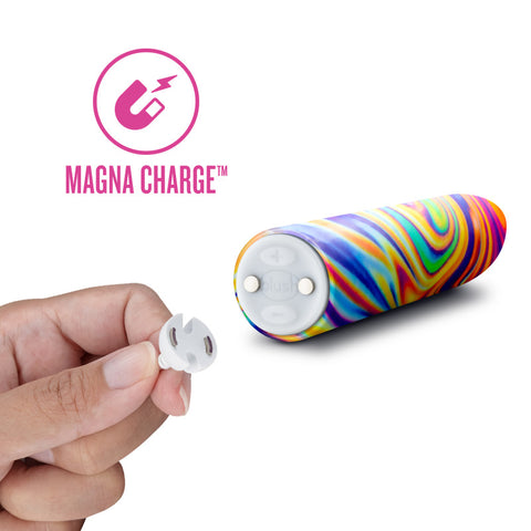 Limited Addiction Psyche Power Vibe (Rainbow) – USB Rechargeable Vibrator 10.2 cm BULLETS & EGGS