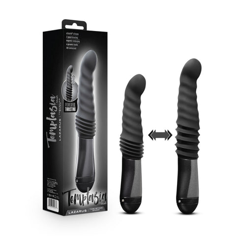 Temptasia Lazarus Thrusting Dildo Rechargeable Adult Sex Toy Black DONGS Vibrating