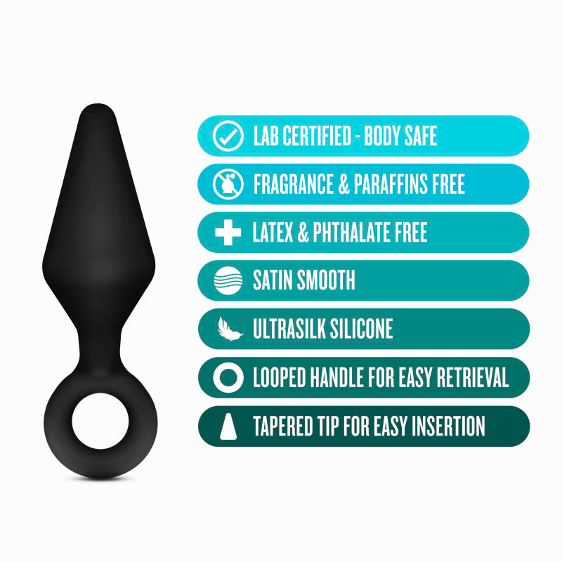 Anal Adventures Platinum Silicone Loop Anal Plug Kit (3 Inch) > Anal Range > Butt Plug Kits