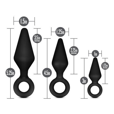 Anal Adventures Platinum Silicone Loop Plug Kit > Anal Range > Butt Plug Kits