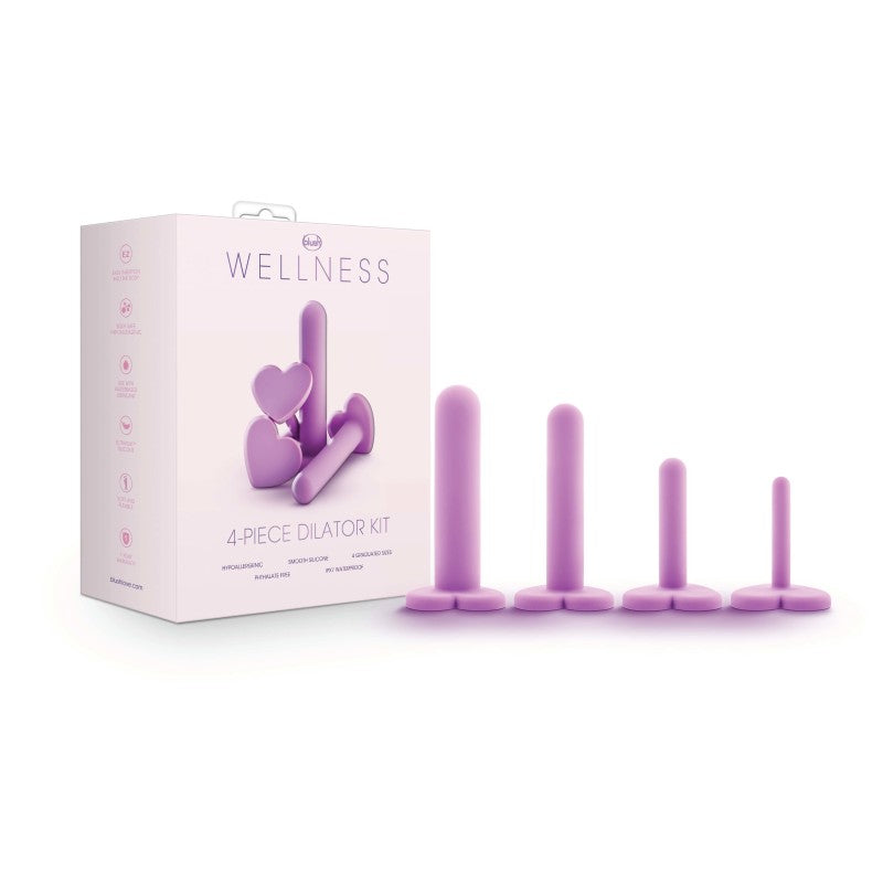 Wellness Silicone Vaginal Dilator Kit 4-Piece Set Purple > Sex Toys > Dilators