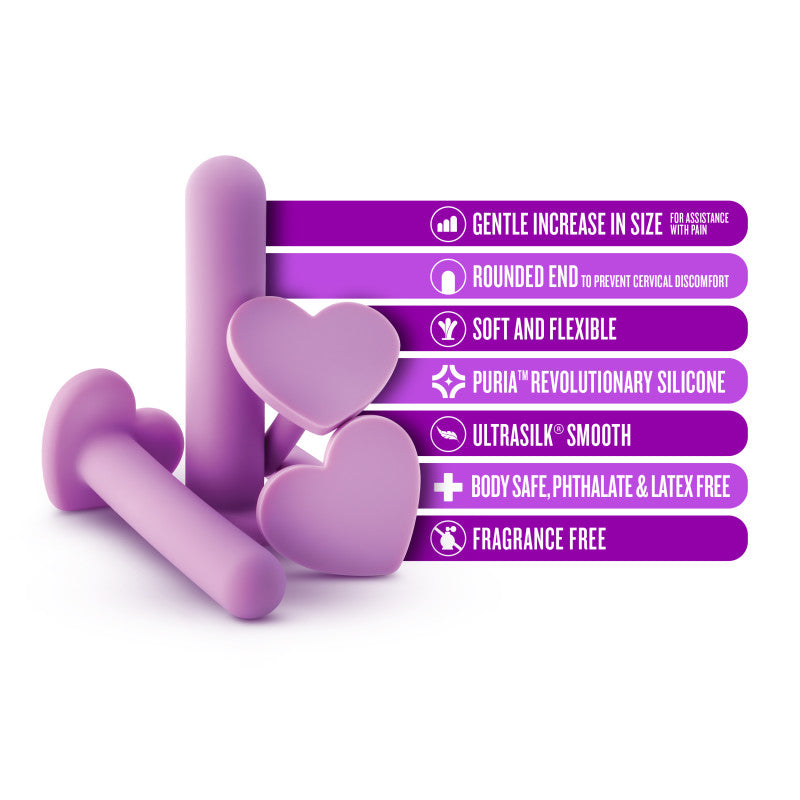 Wellness Silicone Vaginal Dilator Kit 4-Piece Set Purple > Sex Toys > Dilators