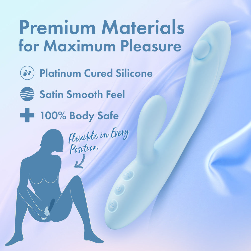 Play With Me Moondust Magic 20.3cm Rabbit Vibrator | Poseable Design > Vibrators > Ladies > Rabbit