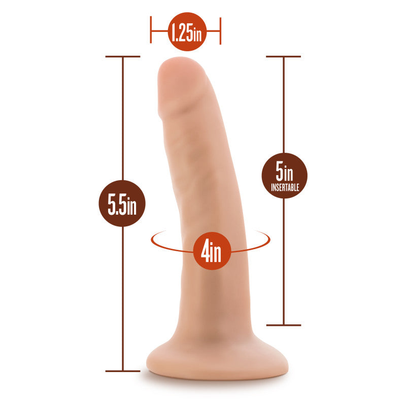 Dr. Skin Dr. Lucas – 14cm Realistic Silicone Dildo with Suction Cup > Dildos > Slim Dildos