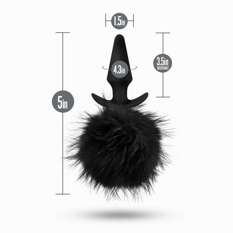 Anal Adventures Platinum Rabbit Tail Plug (6.75 Inch) > Anal Range > Tail Butt Plugs
