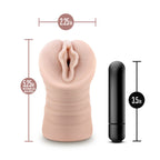 Destini Vibrating Male Stroker Beige by Blush Ultra-Soft Material > Sex Toys For Men > Masturbators > Vibrating