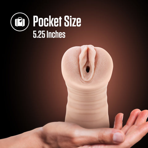 Enlust Ayumi Beige Vibrating Male Stroker with Ultra-Soft Feel > Sex Toys For Men > Masturbators > Vibrating