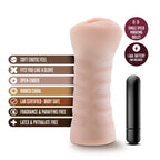M for Men Ashley Vanilla Soft Vibrating Masturbator > Sex Toys For Men > Masturbators > Vibrating