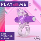 Play With Me Bull Vibrating C-Ring in Purple > Sex Toys > Couples Toys