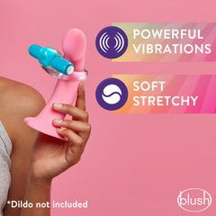 Play  with  Me Vibrating Cock Ring Blue