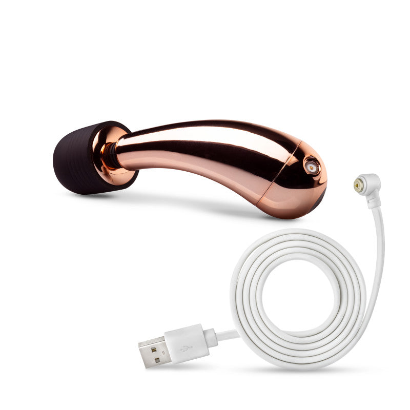 Lush Callie USB Rechargeable Mini Massager Wand with Rose Gold Accents Compact Design > Sex Toys > Mini Massagers