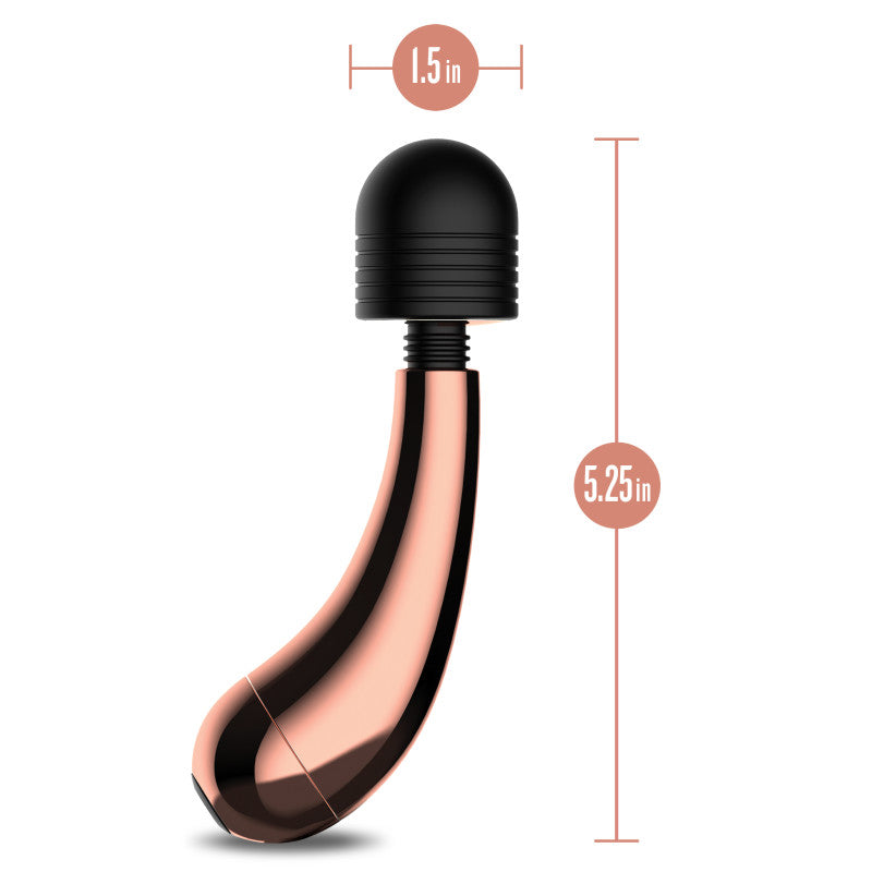 Lush Callie USB Rechargeable Mini Massager Wand with Rose Gold Accents Compact Design > Sex Toys > Mini Massagers