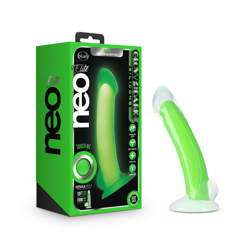 Neo Elite Glow Omnia - Glow In Dark  17.8 cm Dual Density Dong