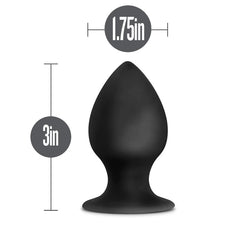 Anal Adventures Platinum Silicone Anal Stout Plug Medium