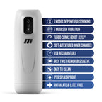 M for Men Robo-Bator White Vibrating Male Masturbator Toy > Sex Toys For Men > Masturbators > Vibrating