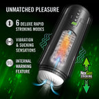 M for Men Master Blaster Automatic Male Masturbator Black > Sex Toys For Men > Masturbators > Vibrating
