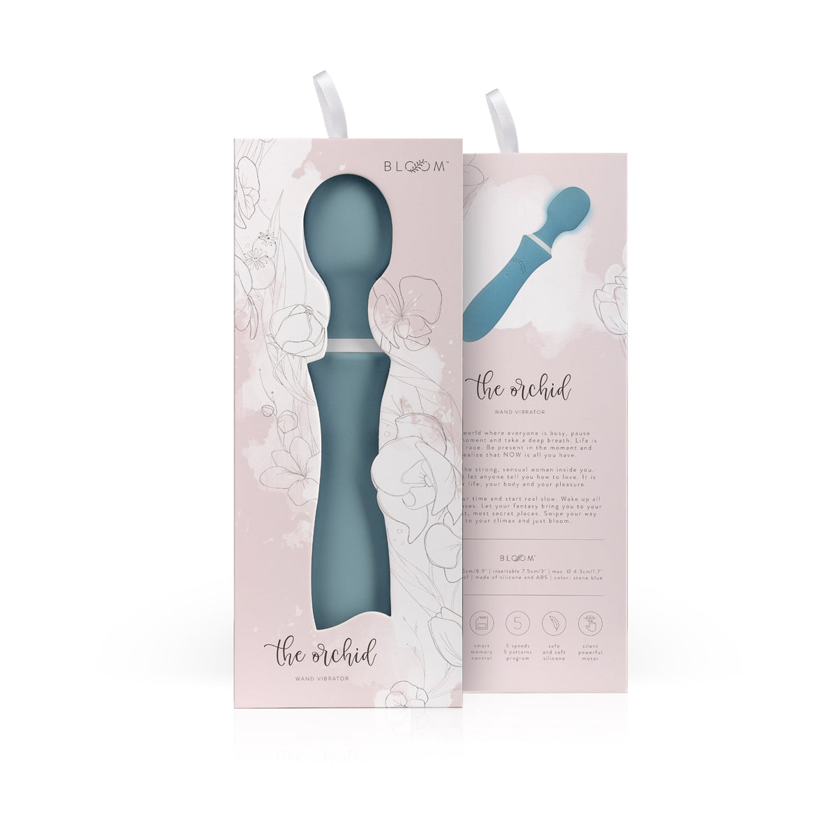 Bloom The Orchid Swipe Technology Wand Vibrator > Sex Toys > Massage Wands