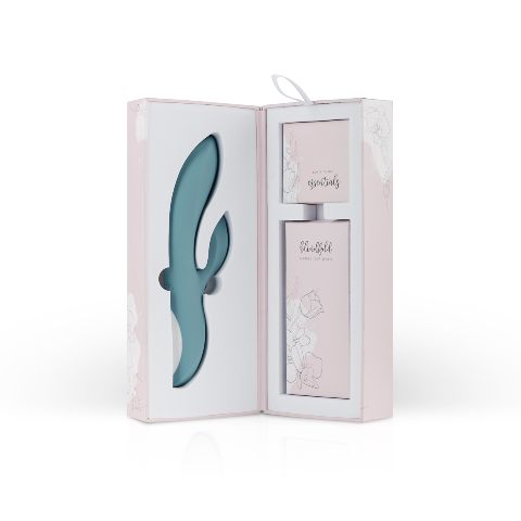 bloom The Violet Rabbit Vibrator Violet Silicone USB Rechargeable with Five Vibration Patterns and Speeds Default Title VIBRATORS-RABBIT