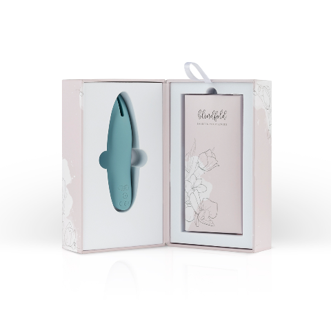 Bloom The Tulip Blue Clitoris Vibrator with Swipe Technology and USB Rechargeable Silicone Design Default Title STIMULATORS