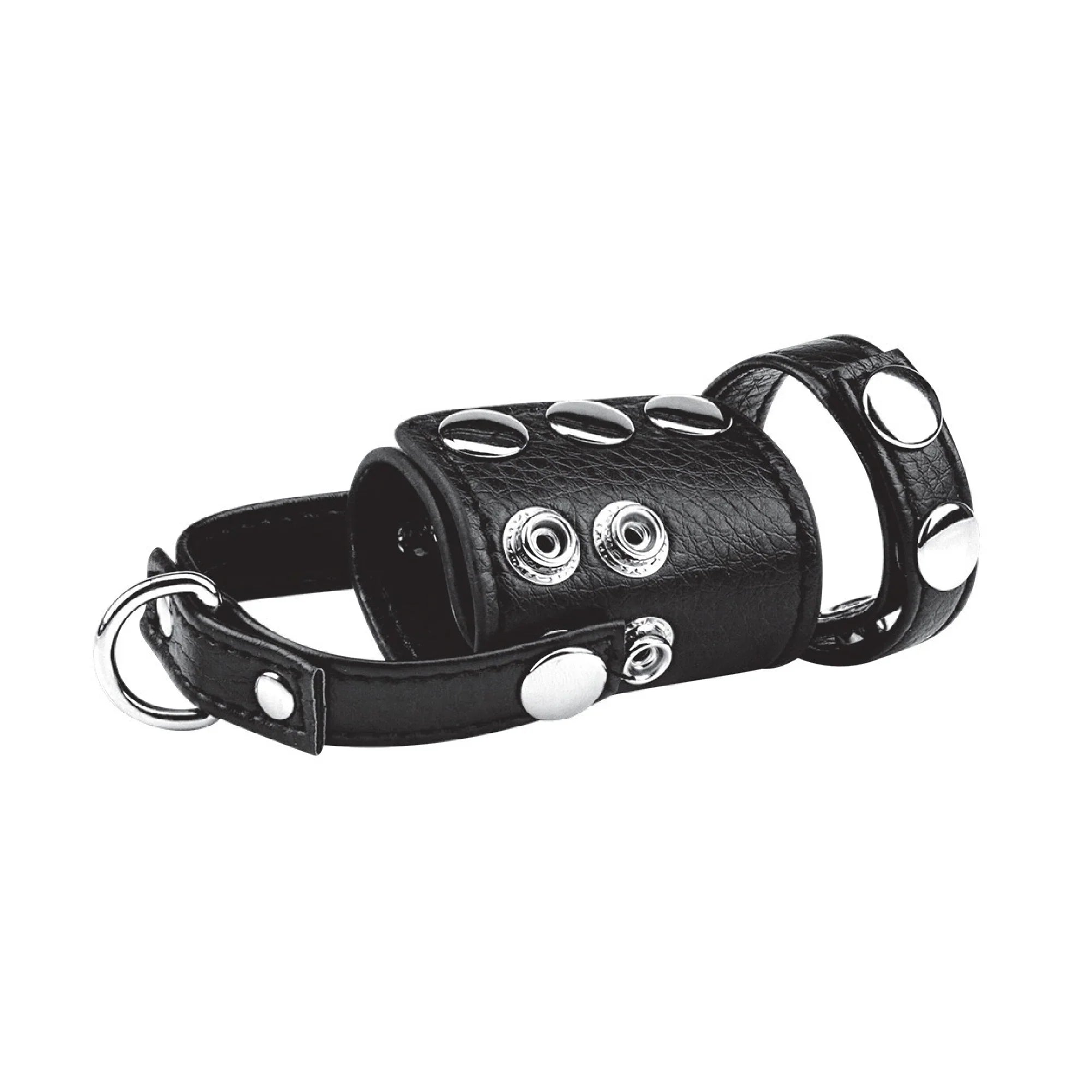 Electric EEL | Blue Line Cock Ring with 2 Ball Stretcher And Optional Weight Ring Main image