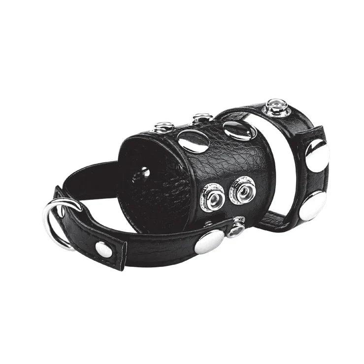Electric EEL | Blue Line Cock Ring With 1.5 Ball Stretcher And Optional Weight Ring