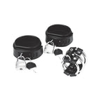 Blue Line Locking Ball Stretcher Cock Ring and Three-Ring Cock Cage Set > Clothes > Mens Leather