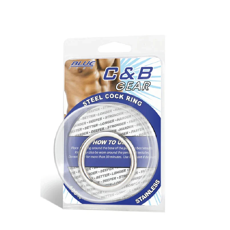 Blue Line Steel Cock Ring 1.5 Inch – Metal Cock Ring > Cock Ring > Metal