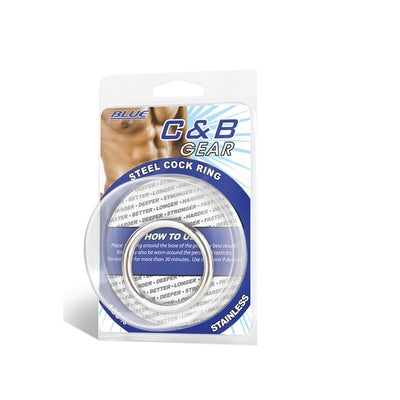 Blue Line Steel Cock Ring 1.5 Inch for Longer Erections Default Title COCK RINGS