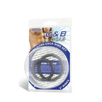 Electric EEL | Blue Line 2 Silicone Cock Ring Set Black
