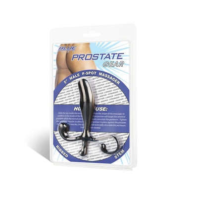 Blue Line 5 Inch Male P-Spot Massager in Black Default Title Prostate Tools