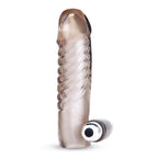 Blue Line Vibrating Penis Enhancing Sleeve Extension 5.25 Inch > Sex Toys For Men > Penis Sleeves