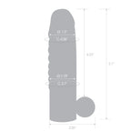 Blue Line Vibrating Penis Enhancing Sleeve Extension 5.25 Inch > Sex Toys For Men > Penis Sleeves
