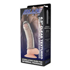 Blue Line Clear Textured Sleeve Extension – Flexible Penis Enhancer > Sex Toys For Men > Penis Sleeves