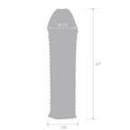 Blue Line Clear Textured Sleeve Extension – Flexible Penis Enhancer > Sex Toys For Men > Penis Sleeves
