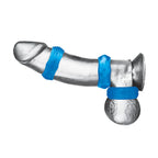 Electric EEL Blue Line Stretchable Cock Ring Set Three-Pack Rubber Rings > Cock Ring > Sets