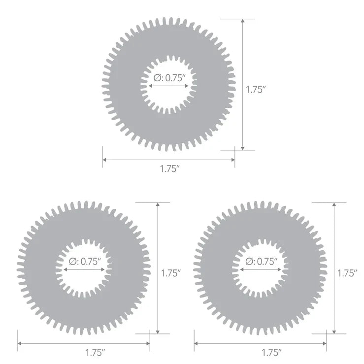 Electric EEL | Blue Line 3-Pack Ultra-Stim Stretch Cock Rings