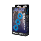 Electric EEL | Blue Line 3-Pack Ultra-Stim Stretch Cock Rings