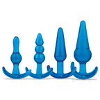 Blue Line 4-Piece Anal Training Set – Body-Safe Butt Plugs > Anal Range > Butt Plug Kits