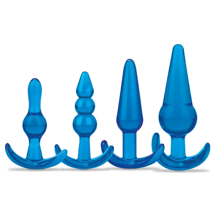 Blue Line 4-Piece Anal Training Set – Body-Safe Butt Plugs > Anal Range > Butt Plug Kits Main image